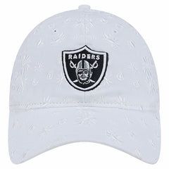 Las Vegas Raiders New Era Women's Floral 9TWENTY Adjustable Hat - White Hats