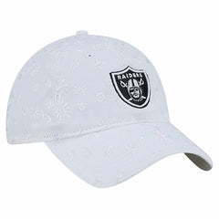 Las Vegas Raiders New Era Women's Floral 9TWENTY Adjustable Hat - White Hats