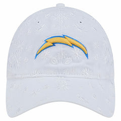 Los Angeles Chargers New Era Women's Floral 9TWENTY Adjustable Hat - White Hats