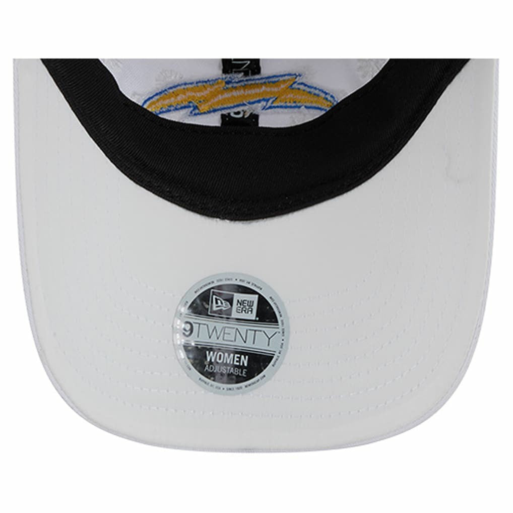 Los Angeles Chargers New Era Women's Floral 9TWENTY Adjustable Hat - White Hats