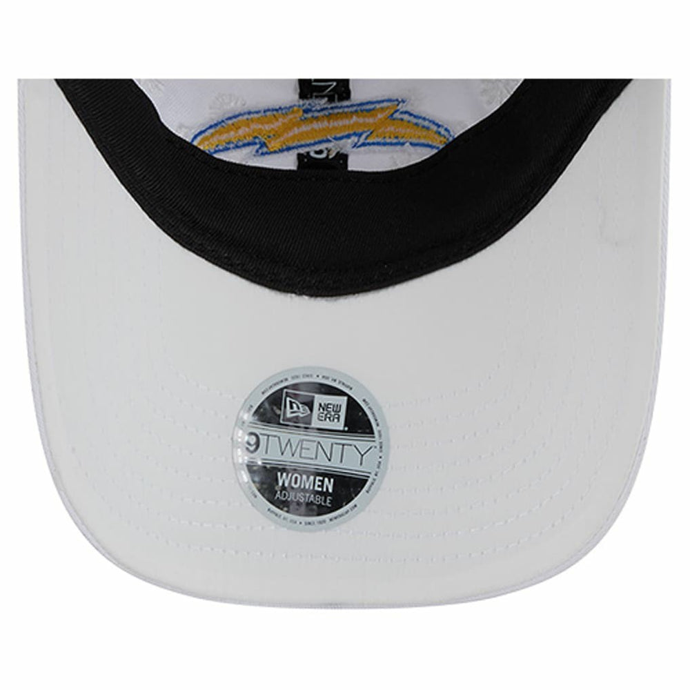 Los Angeles Chargers New Era Women's Floral 9TWENTY Adjustable Hat - White Hats