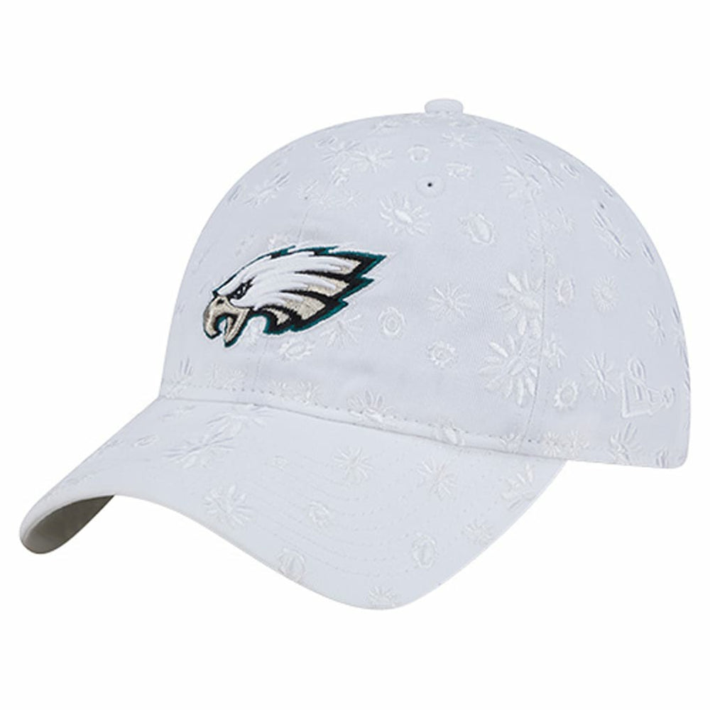 Philadelphia Eagles New Era Women's Floral 9TWENTY Adjustable Hat - White Hats