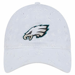 Philadelphia Eagles New Era Women's Floral 9TWENTY Adjustable Hat - White Hats