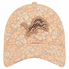 Detroit Lions New Era Women's Floral 9TWENTY Adjustable Hat - Tan Hats