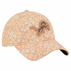 Detroit Lions New Era Women's Floral 9TWENTY Adjustable Hat - Tan Hats