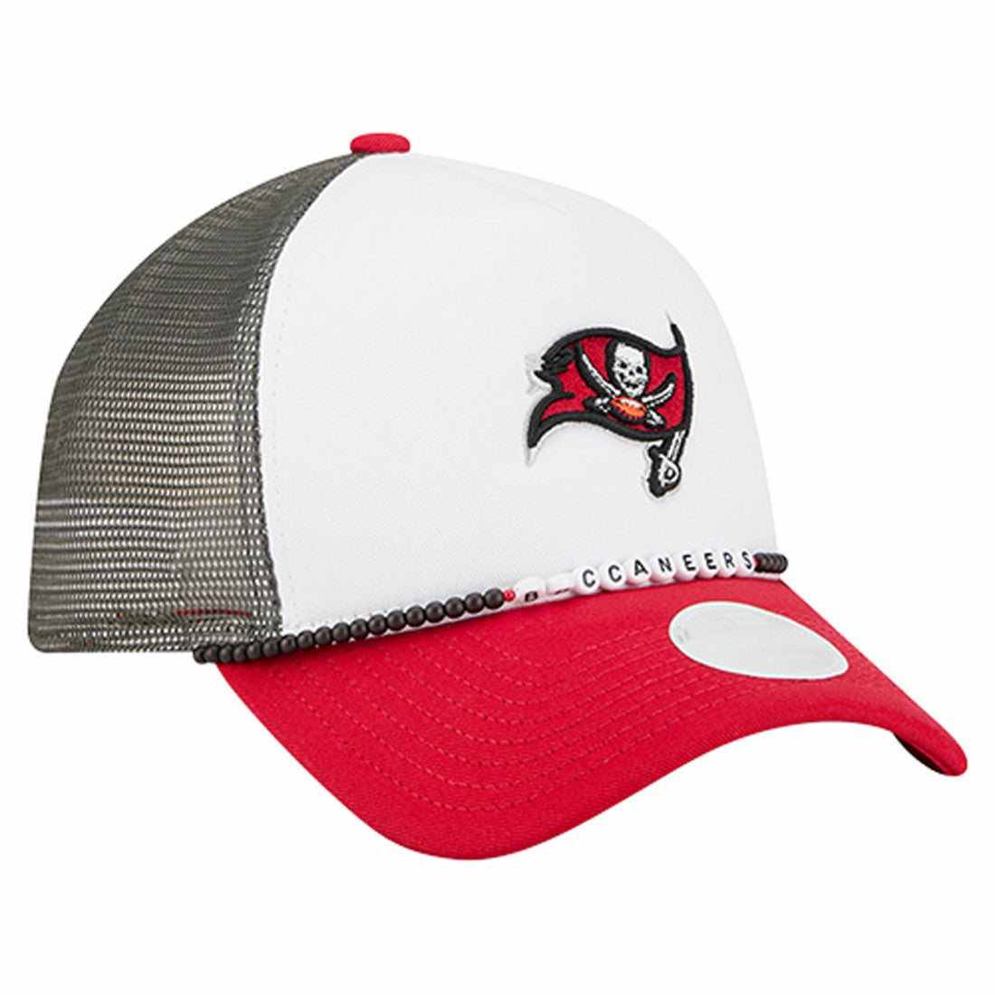 Tampa Bay Buccaneers New Era Women's Friendship Bracelet 9FORTY Adjustable Hat - White/Red Hats
