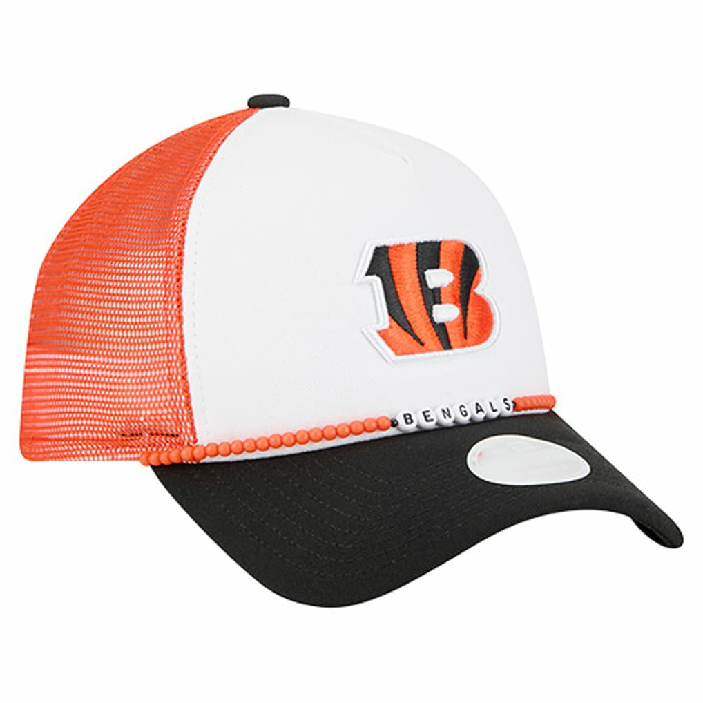 Cincinnati Bengals New Era Women's Friendship Bracelet 9FORTY Adjustable Hat - White/Black Hats