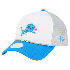 Detroit Lions New Era Women's Friendship Bracelet 9FORTY Adjustable Hat - White/Blue Hats