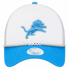 Detroit Lions New Era Women's Friendship Bracelet 9FORTY Adjustable Hat - White/Blue Hats