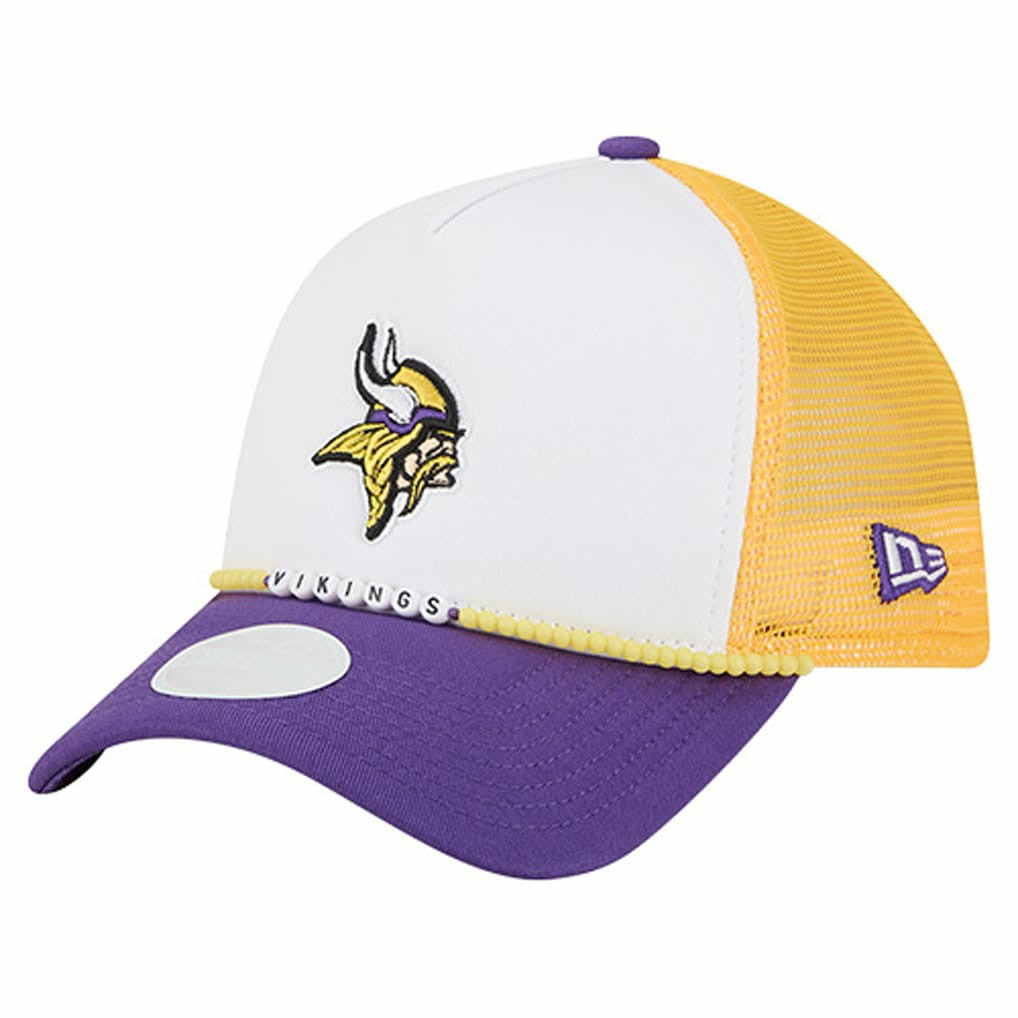 Minnesota Vikings New Era Women's Friendship Bracelet 9FORTY Adjustable Hat - White/Purple Hats
