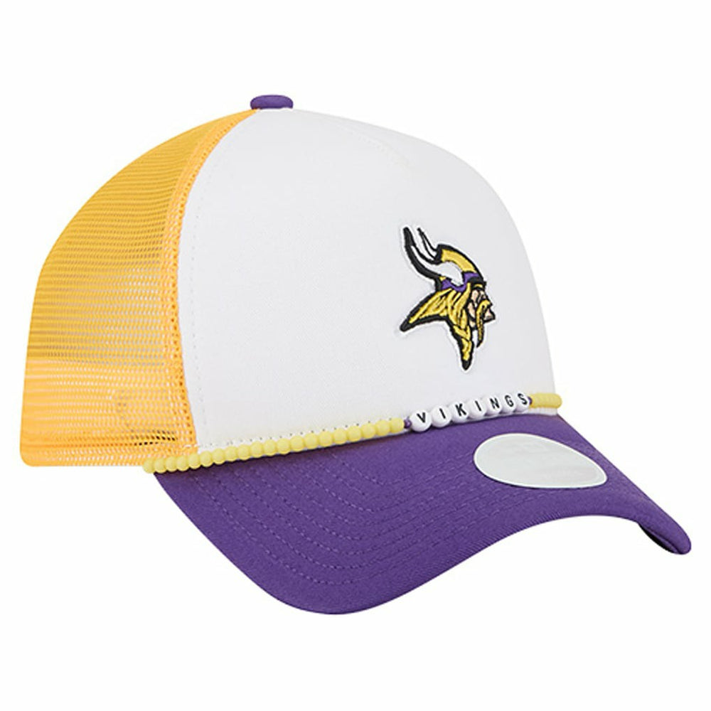 Minnesota Vikings New Era Women's Friendship Bracelet 9FORTY Adjustable Hat - White/Purple Hats
