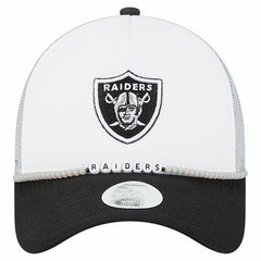 Las Vegas Raiders New Era Women's Friendship Bracelet 9FORTY Adjustable Hat - White/Black Hats