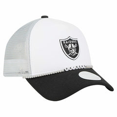 Las Vegas Raiders New Era Women's Friendship Bracelet 9FORTY Adjustable Hat - White/Black Hats
