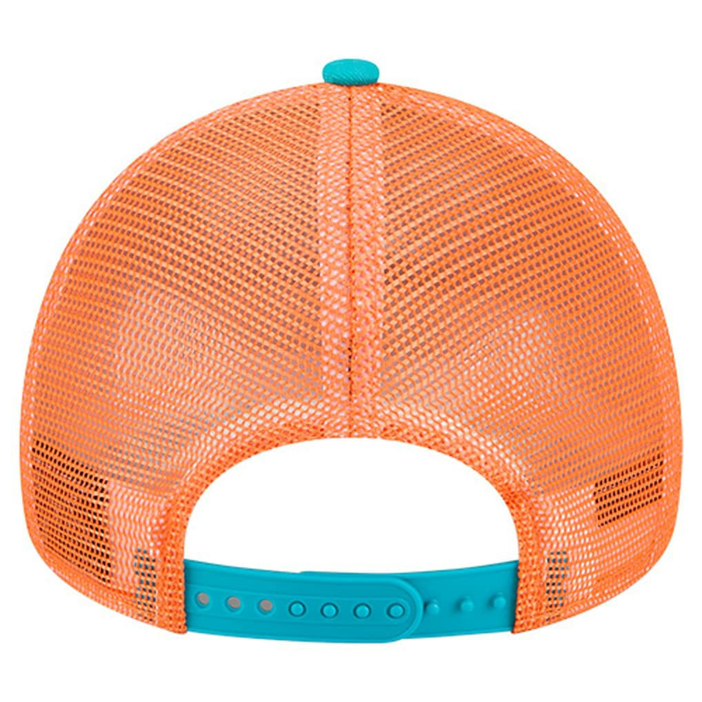 Miami Dolphins New Era Women's Friendship Bracelet 9FORTY Adjustable Hat - White/Aqua Hats