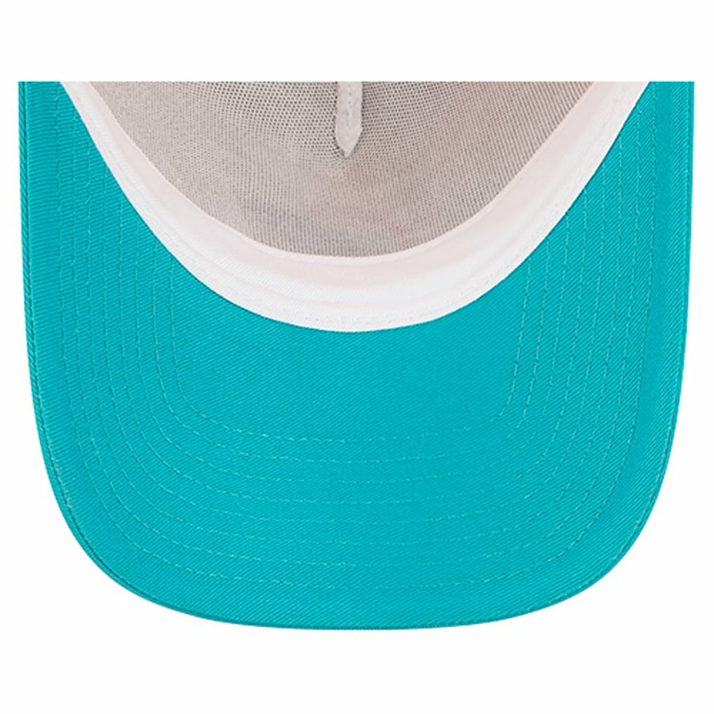 Miami Dolphins New Era Women's Friendship Bracelet 9FORTY Adjustable Hat - White/Aqua Hats