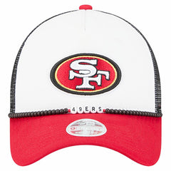 San Francisco 49ers New Era Women's Friendship Bracelet 9FORTY Adjustable Hat - White/Scarlet Hats