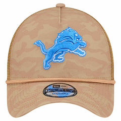 Detroit Lions New Era Wheat Camo 9FORTY Adjustable Hat - Tan Hats