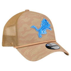 Detroit Lions New Era Wheat Camo 9FORTY Adjustable Hat - Tan Hats