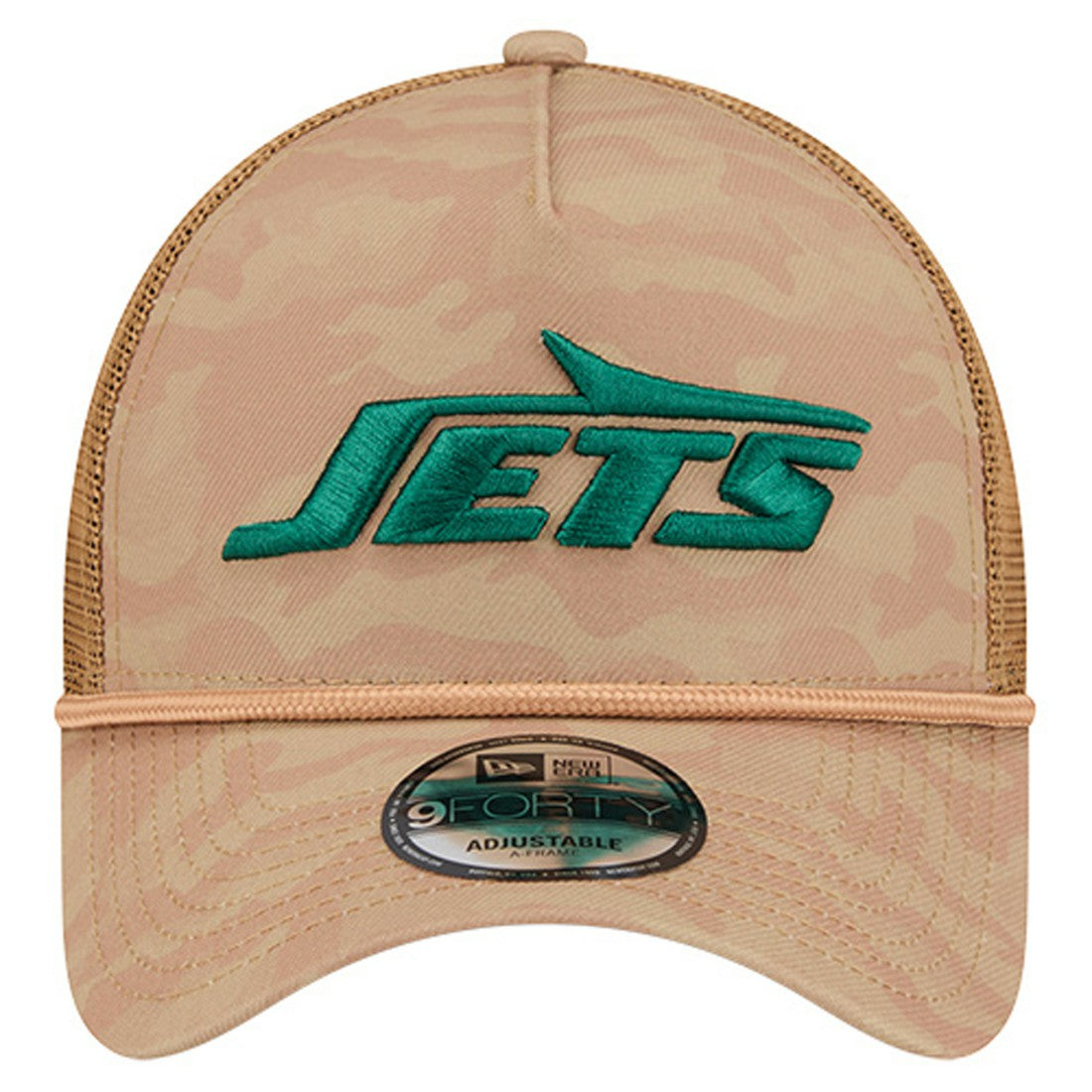 New York Jets New Era Wheat Camo 9FORTY Adjustable Hat - Tan Hats