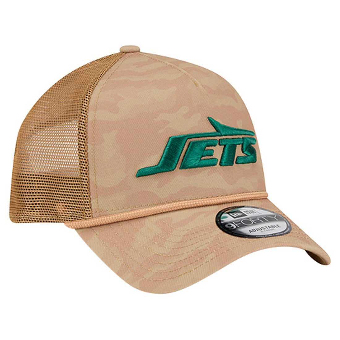 New York Jets New Era Wheat Camo 9FORTY Adjustable Hat - Tan Hats