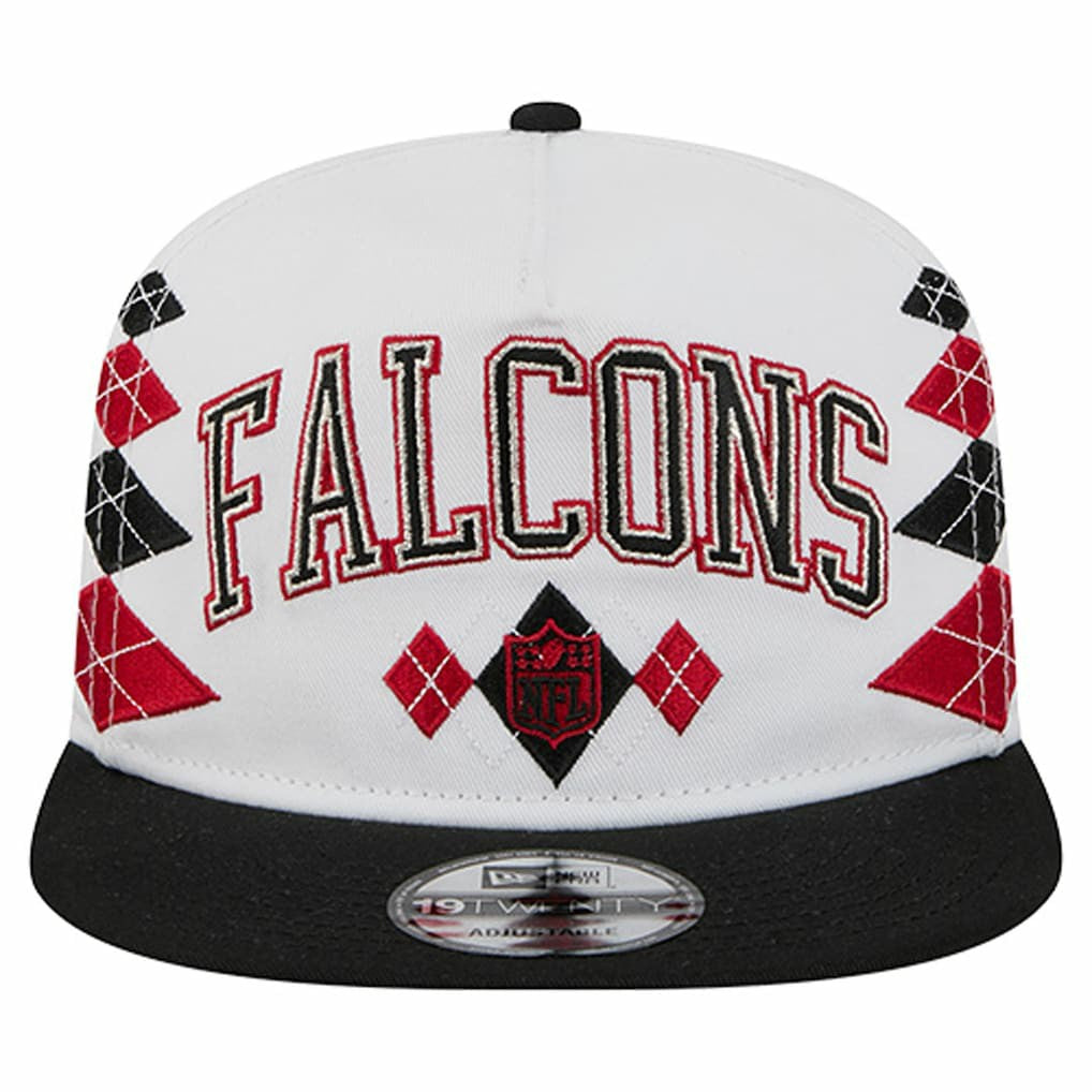 Atlanta Falcons New Era Argyle 19TWENTY Adjustable Hat - White Hats