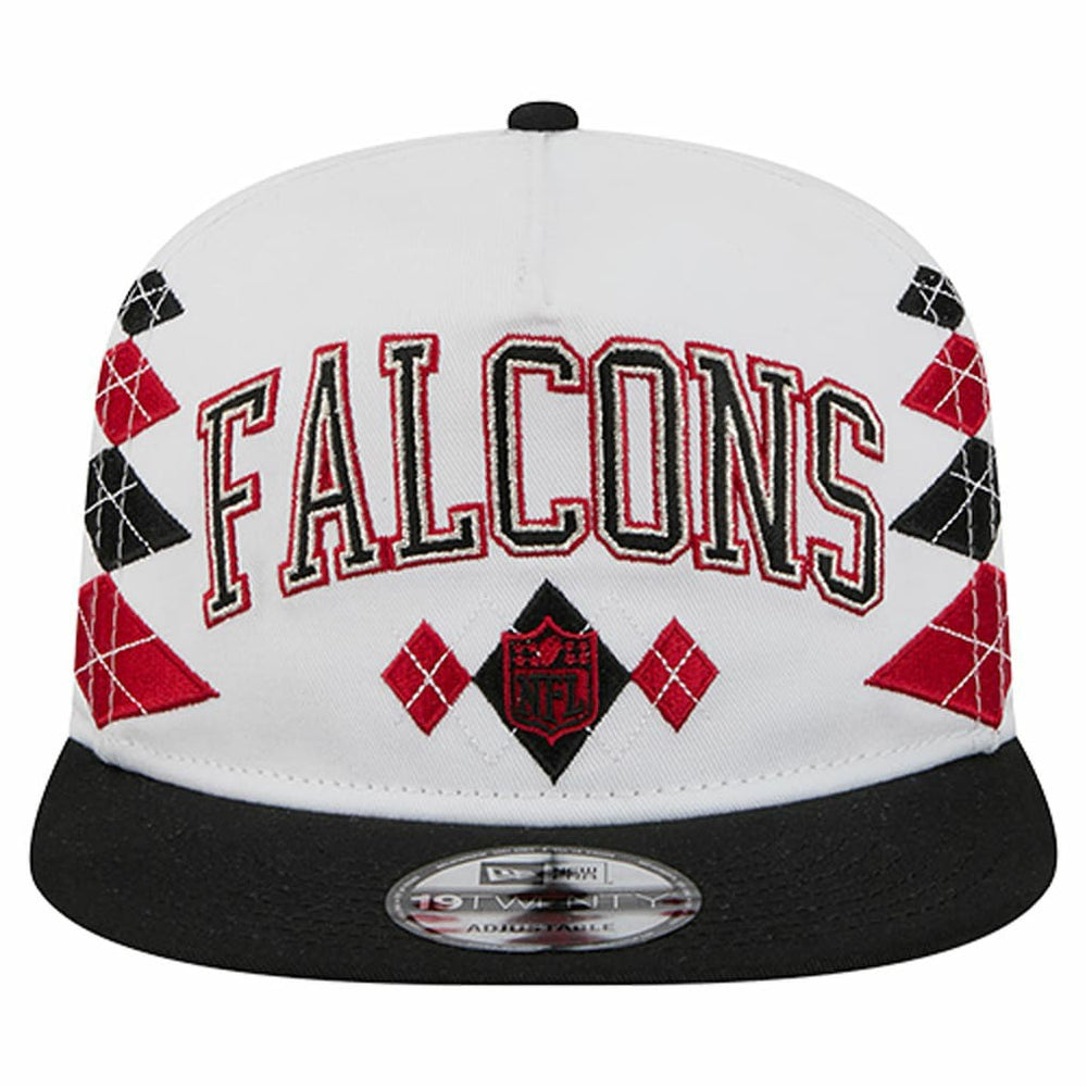 Atlanta Falcons New Era Argyle 19TWENTY Adjustable Hat - White Hats