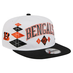 Cincinnati Bengals New Era Argyle 19TWENTY Adjustable Hat - White Hats