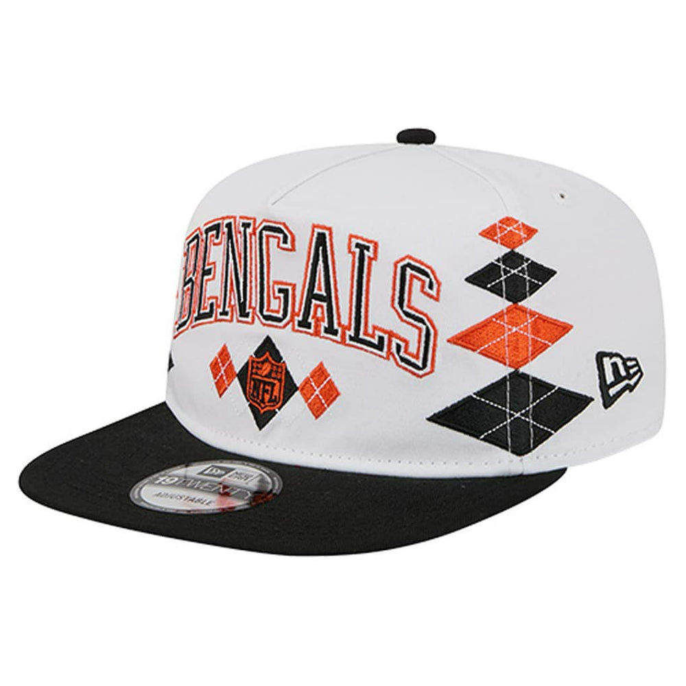 Cincinnati Bengals New Era Argyle 19TWENTY Adjustable Hat - White Hats