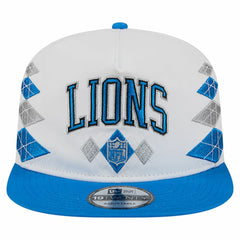 Detroit Lions New Era Argyle 19TWENTY Adjustable Hat - White Hats