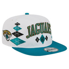 Jacksonville Jaguars New Era Argyle 19TWENTY Adjustable Hat - White Hats