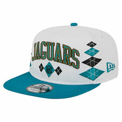 Jacksonville Jaguars New Era Argyle 19TWENTY Adjustable Hat - White Hats