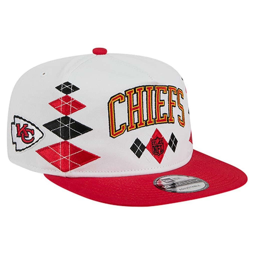 Kansas City Chiefs New Era Argyle 19TWENTY Adjustable Hat - White Hats