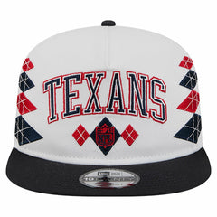 Houston Texans New Era Argyle 19TWENTY Adjustable Hat - White Hats