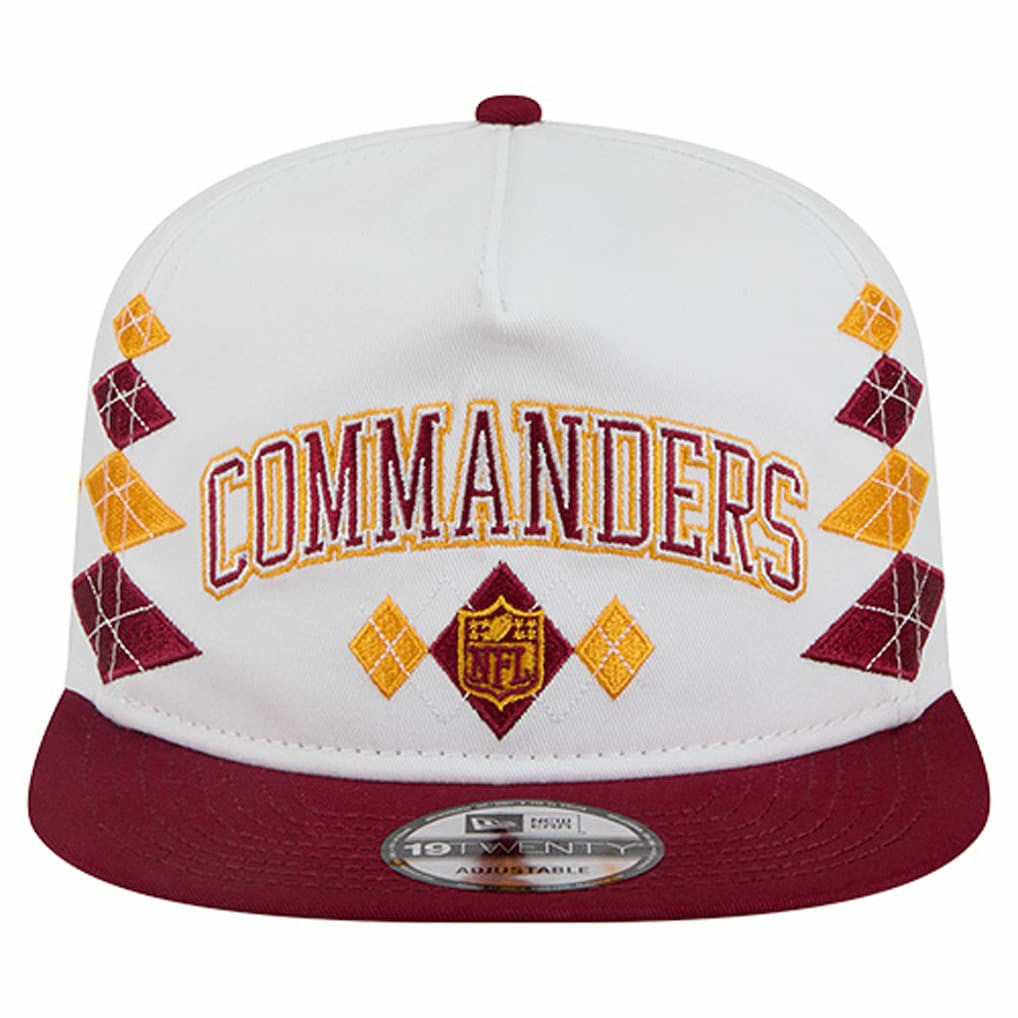 Washington Commanders New Era Argyle 19TWENTY Adjustable Hat - White Hats
