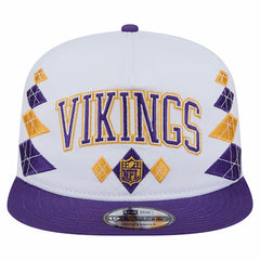 Minnesota Vikings New Era Argyle 19TWENTY Adjustable Hat - White Hats