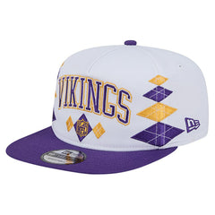 Minnesota Vikings New Era Argyle 19TWENTY Adjustable Hat - White Hats