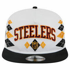 Pittsburgh Steelers New Era Argyle 19TWENTY Adjustable Hat - White Hats