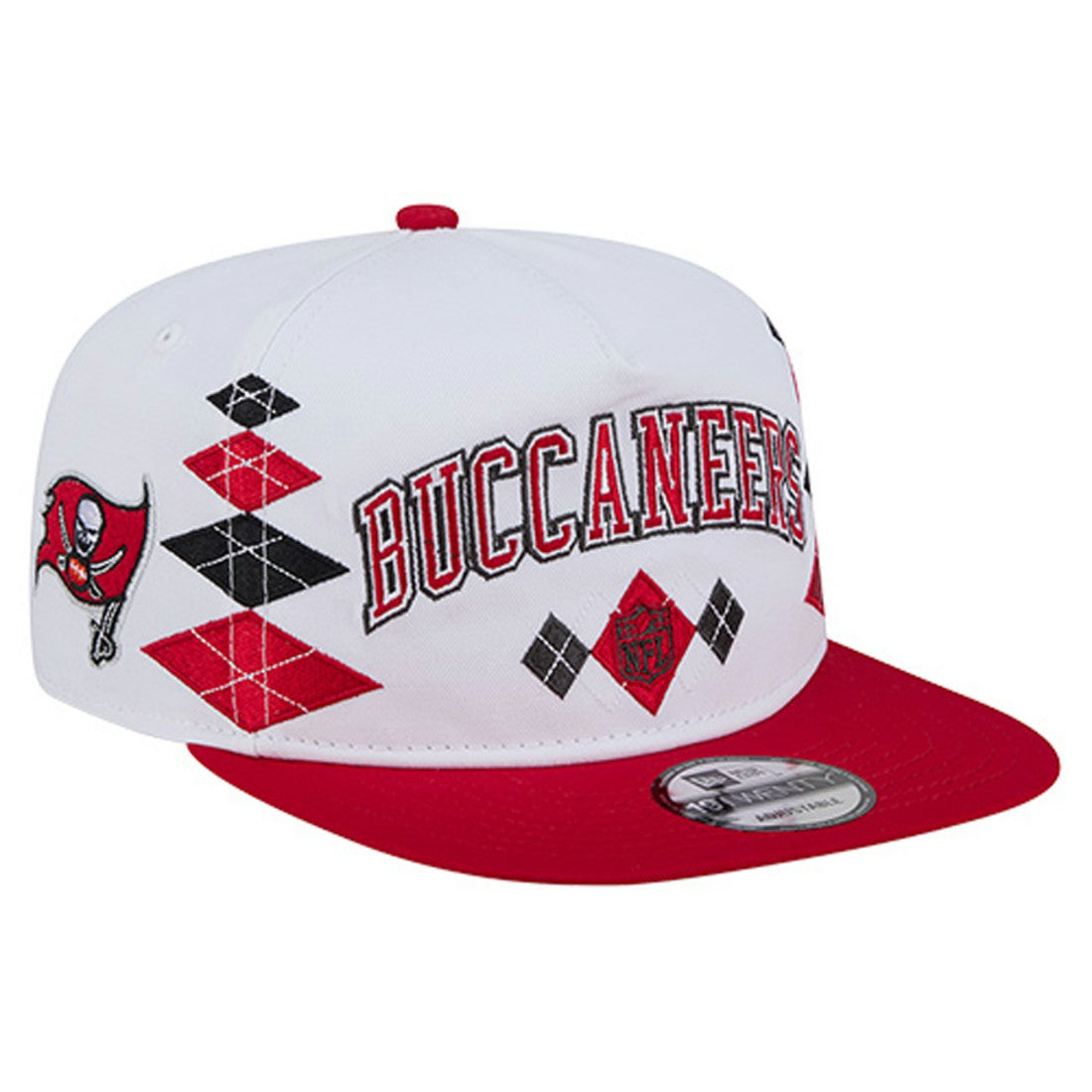 Tampa Bay Buccaneers New Era Argyle 19TWENTY Adjustable Hat - White Hats