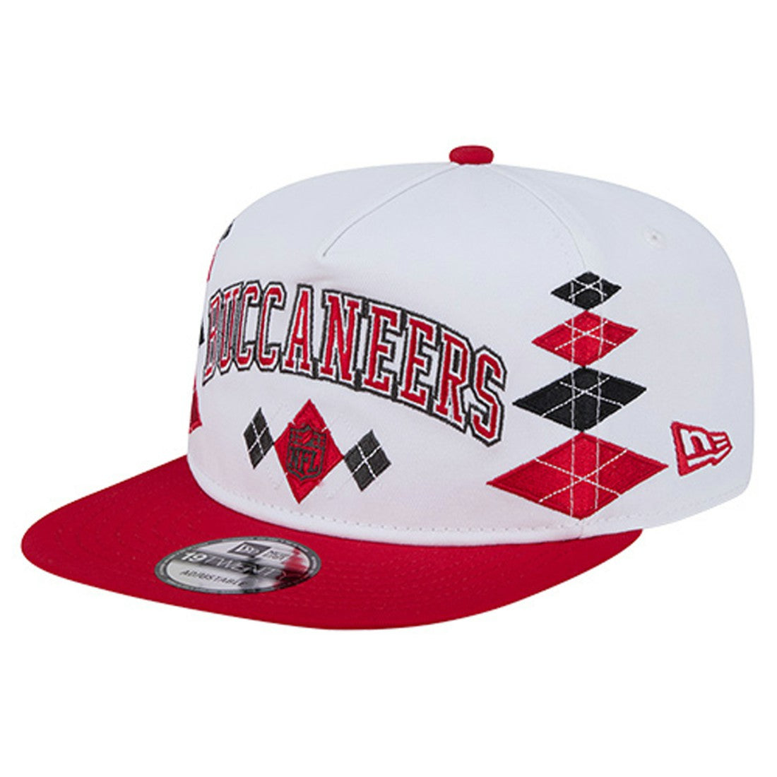 Tampa Bay Buccaneers New Era Argyle 19TWENTY Adjustable Hat - White Hats