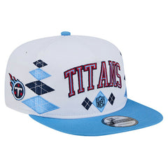 Tennessee Titans New Era Argyle 19TWENTY Adjustable Hat - White Hats