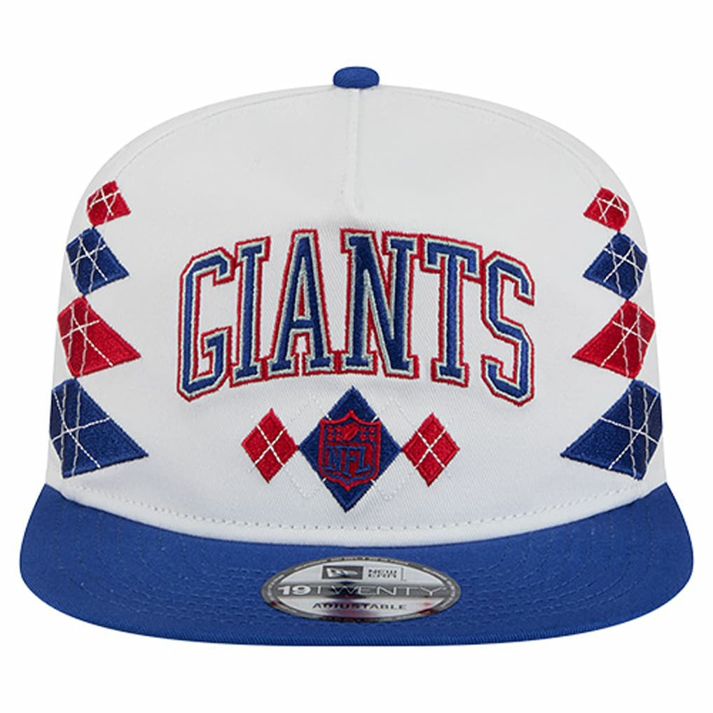 New York Giants New Era Argyle 19TWENTY Adjustable Hat - White Hats