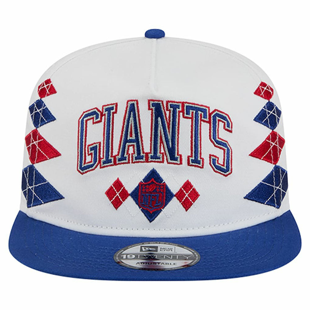 New York Giants New Era Argyle 19TWENTY Adjustable Hat - White Hats