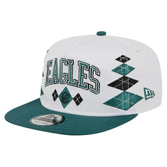 Philadelphia Eagles New Era Argyle 19TWENTY Adjustable Hat - White Hats