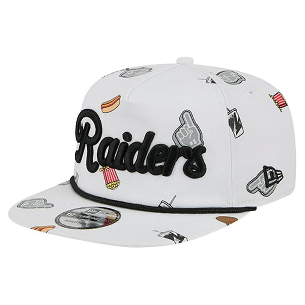 Las Vegas Raiders New Era Team Cheer 19TWENTY Snapback Hat - White Hats