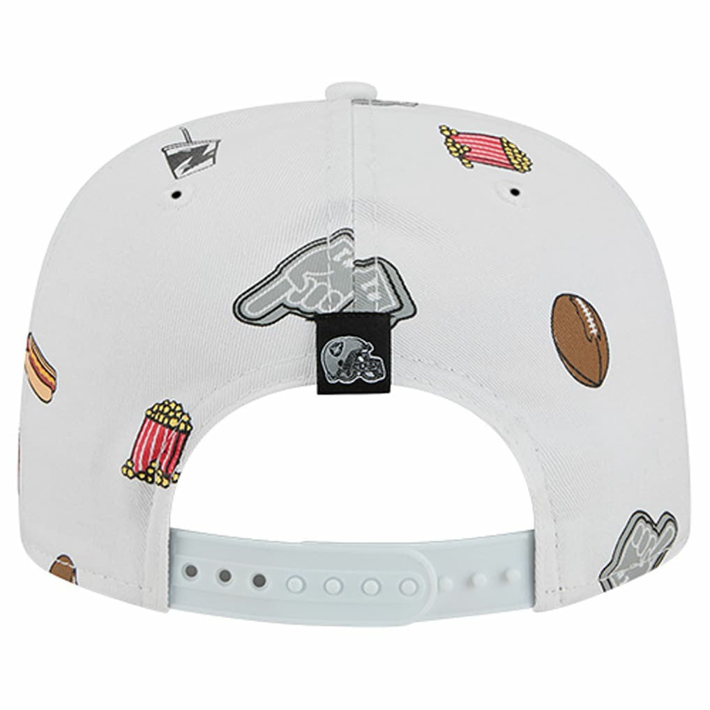 Las Vegas Raiders New Era Team Cheer 19TWENTY Snapback Hat - White Hats