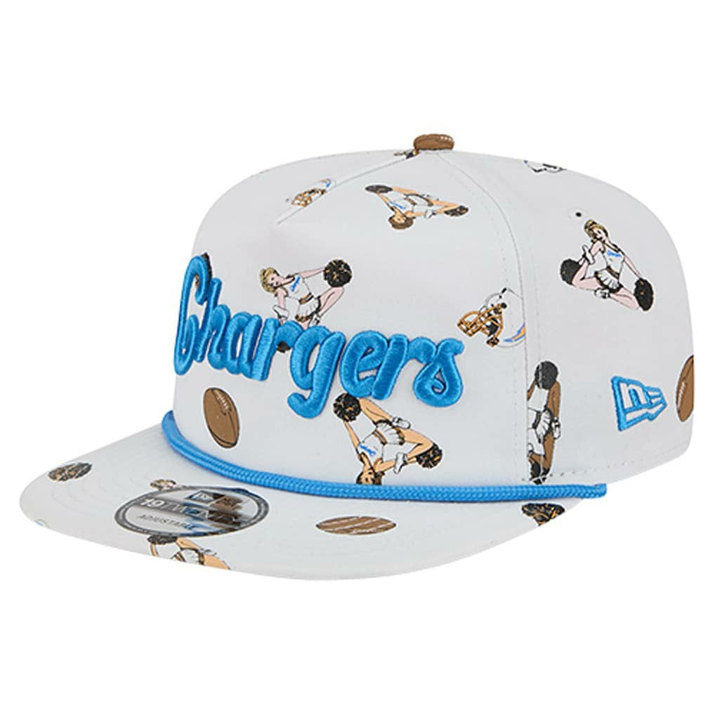 Los Angeles Chargers New Era Team Cheer 19TWENTY Snapback Hat - White Hats