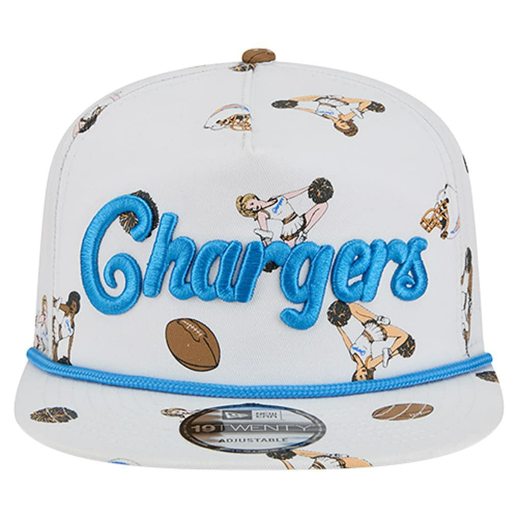 Los Angeles Chargers New Era Team Cheer 19TWENTY Snapback Hat - White Hats