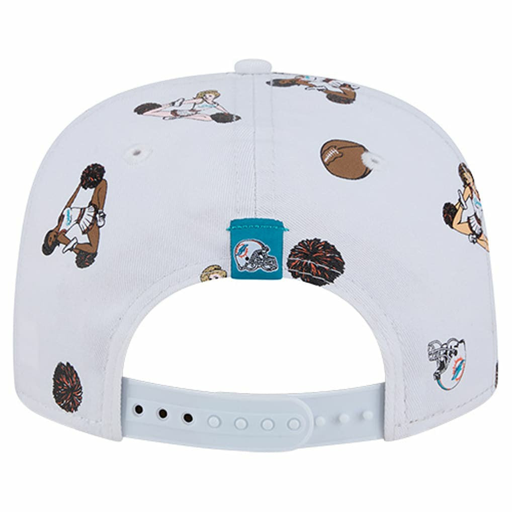 Miami Dolphins New Era Team Cheer 19TWENTY Snapback Hat - White Hats
