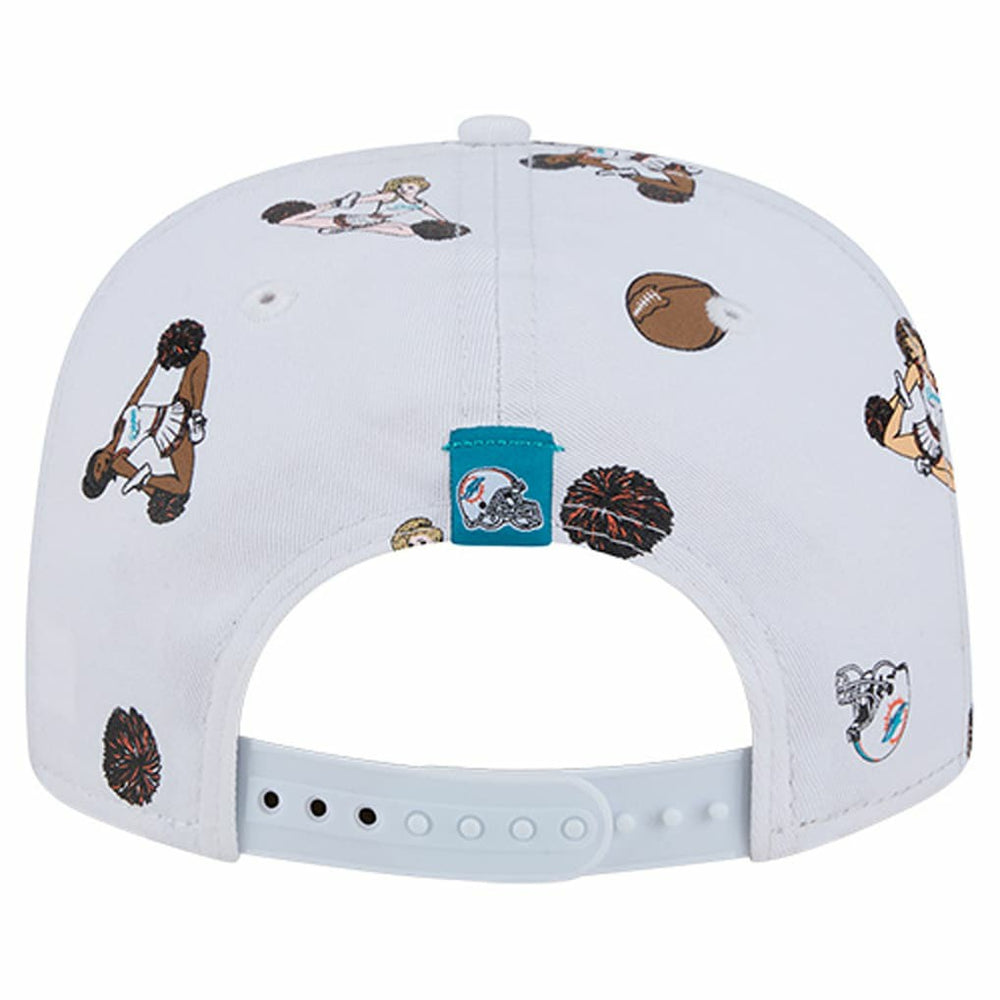 Miami Dolphins New Era Team Cheer 19TWENTY Snapback Hat - White Hats