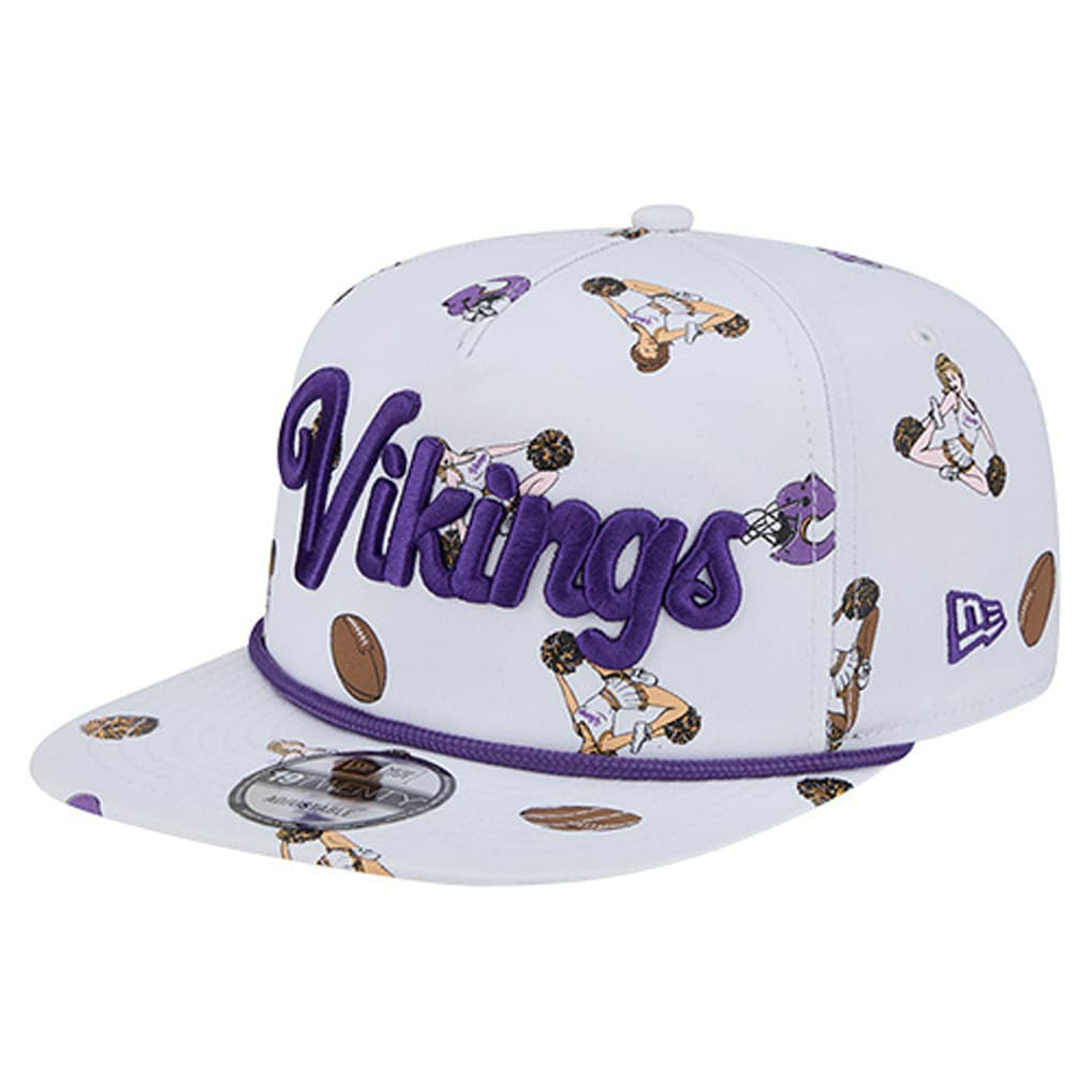 Minnesota Vikings New Era Team Cheer 19TWENTY Snapback Hat - White Hats